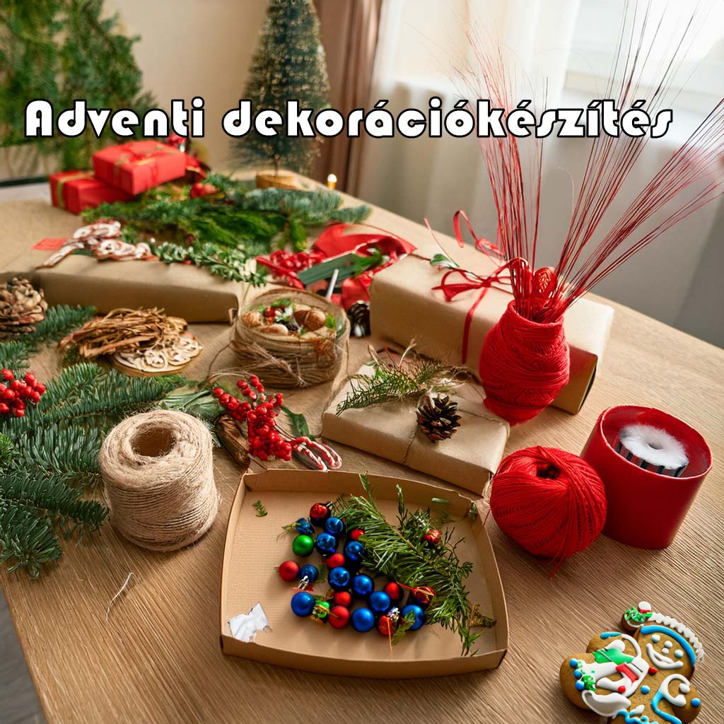 adventi dekoráció készítés