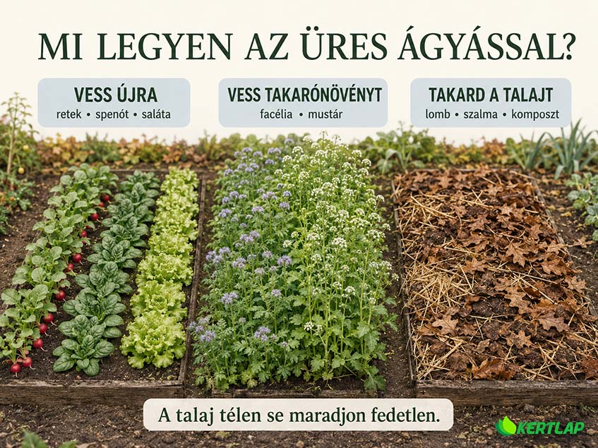 ágyások ősszel