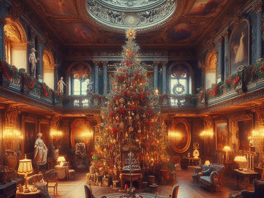 főúri karácsonyfa
