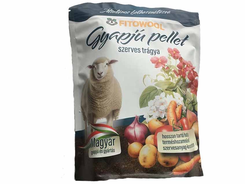 Univerzális Prémium Gyapjú Pellet szerves trágya (750 g)