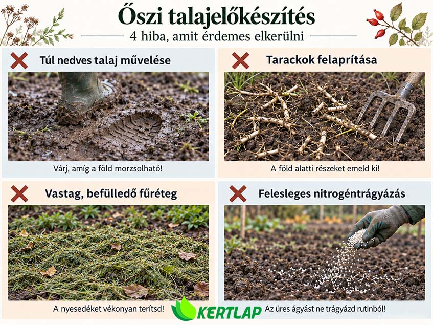 őszi talajelőkészítés 4 hibája