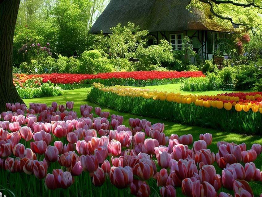 tulipánmező